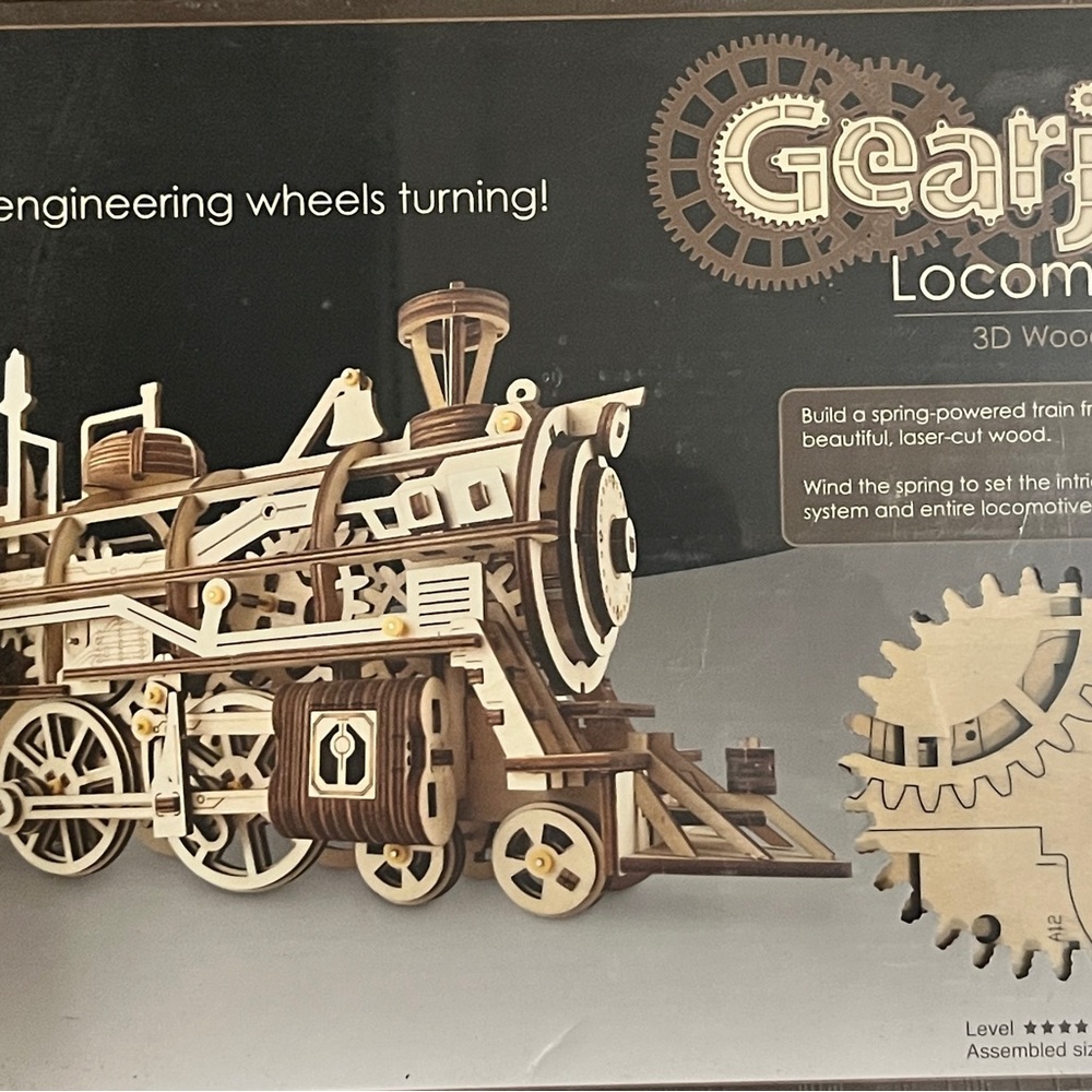 Gearjits 3D Wooden Locomotive Model